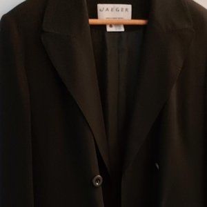 Jaeger Woman’s Double Breasted Black Blazer US8